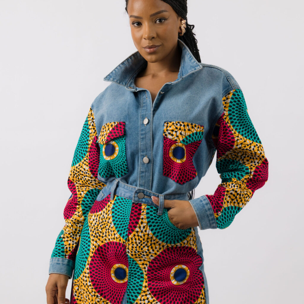 Color Disc Ankara Shirt