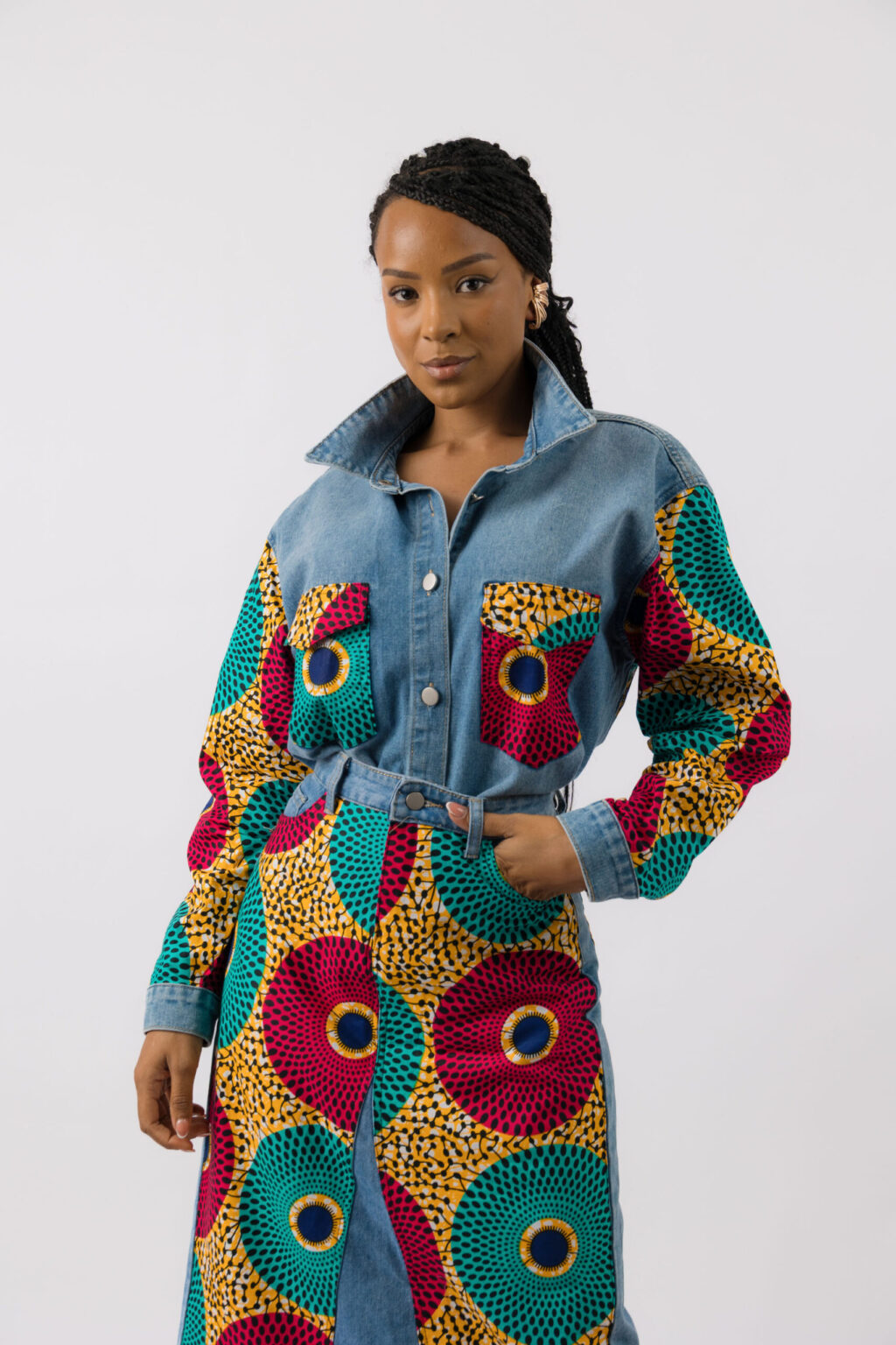 Color Disc Ankara Shirt