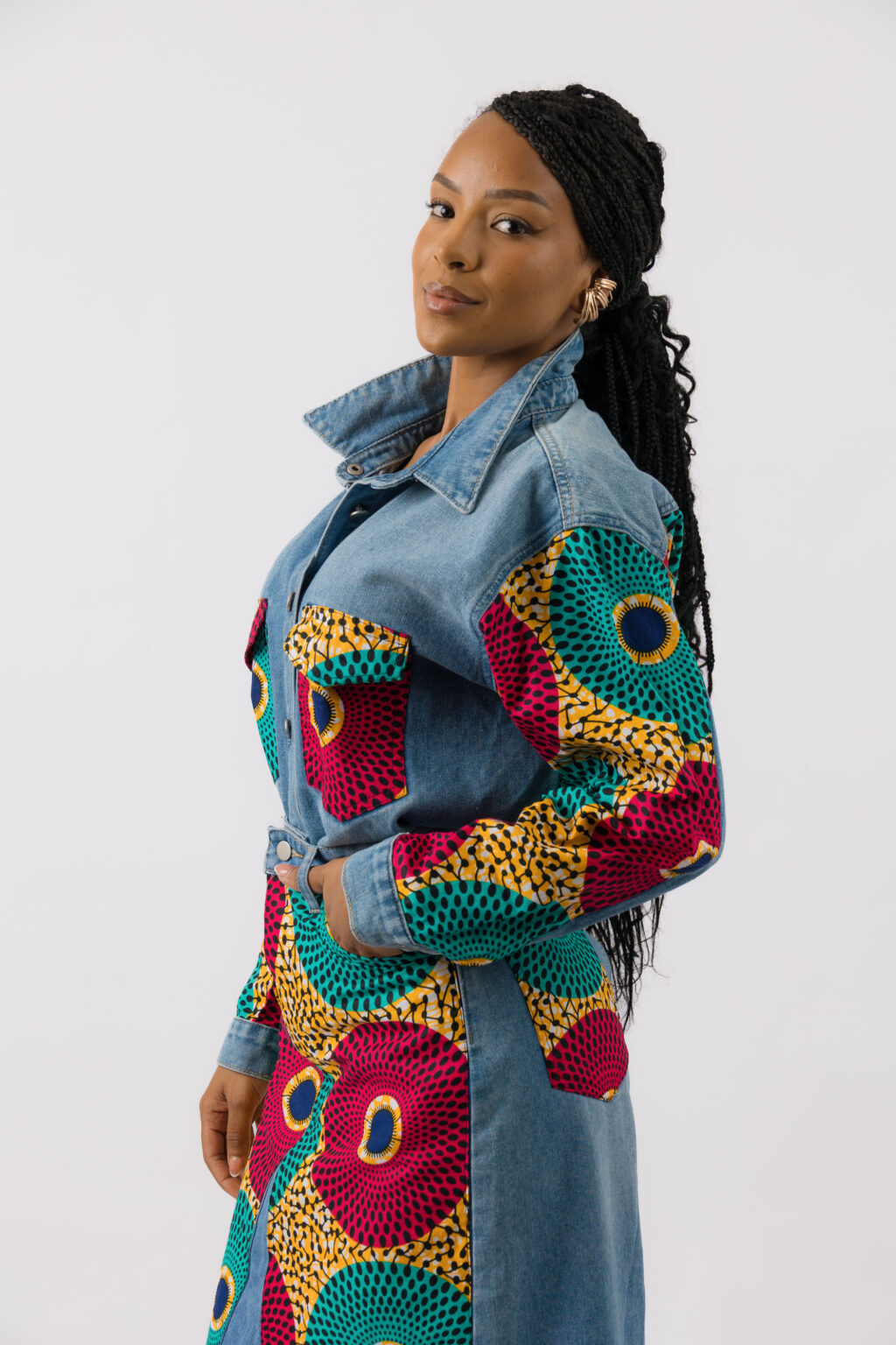 Color Disc Ankara Shirt - Image 3