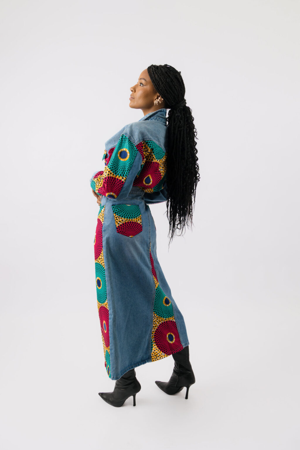 Color Disc Ankara Shirt - Image 4